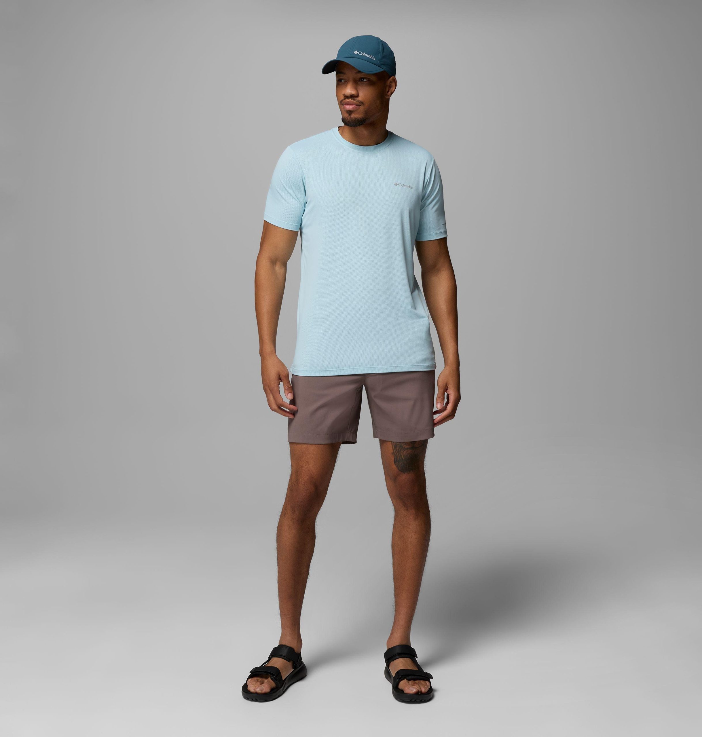 heren tech trail utility short sleeve crew
