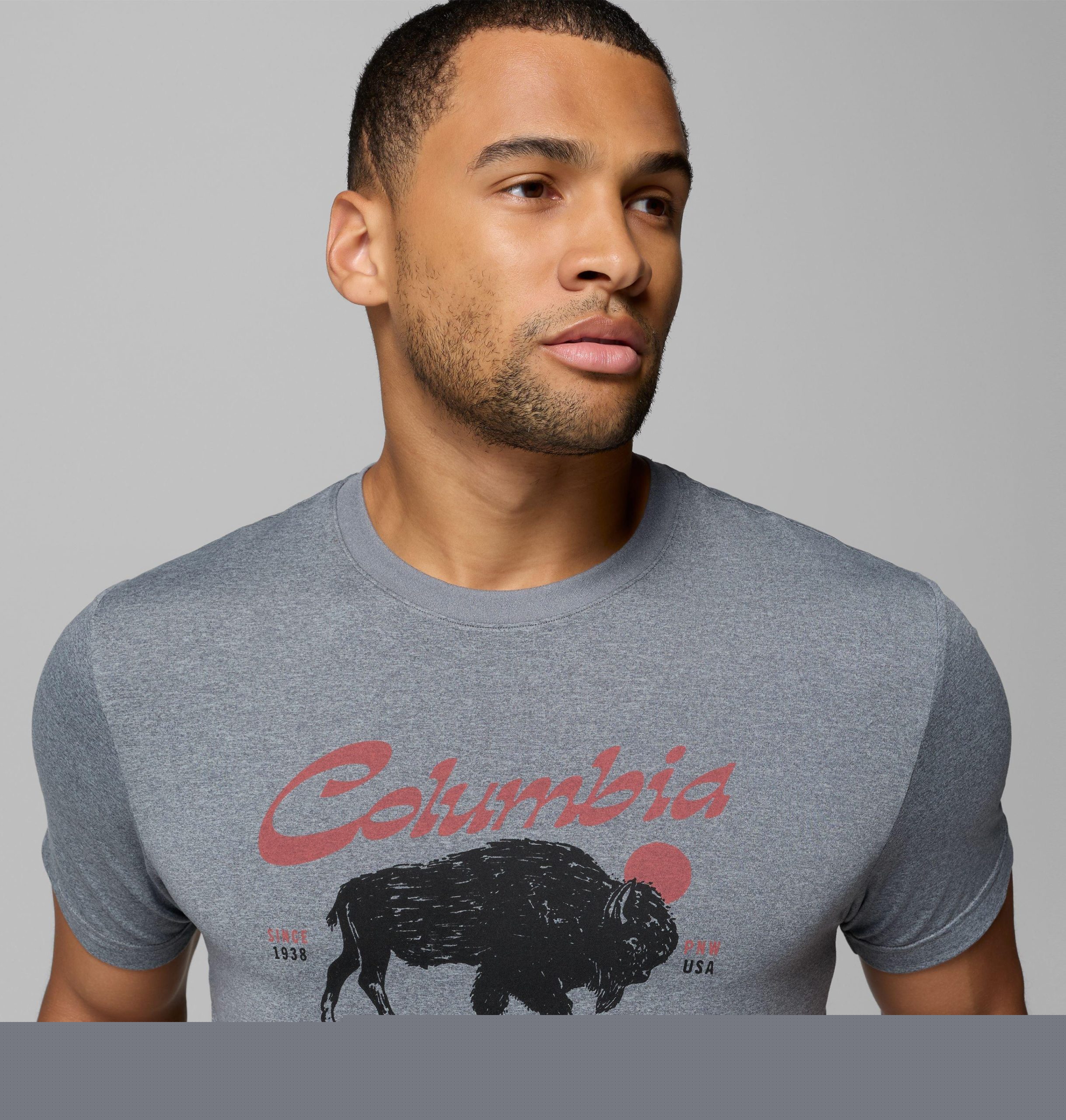 heren parsons point t-shirt met korte mouwen en grafische print