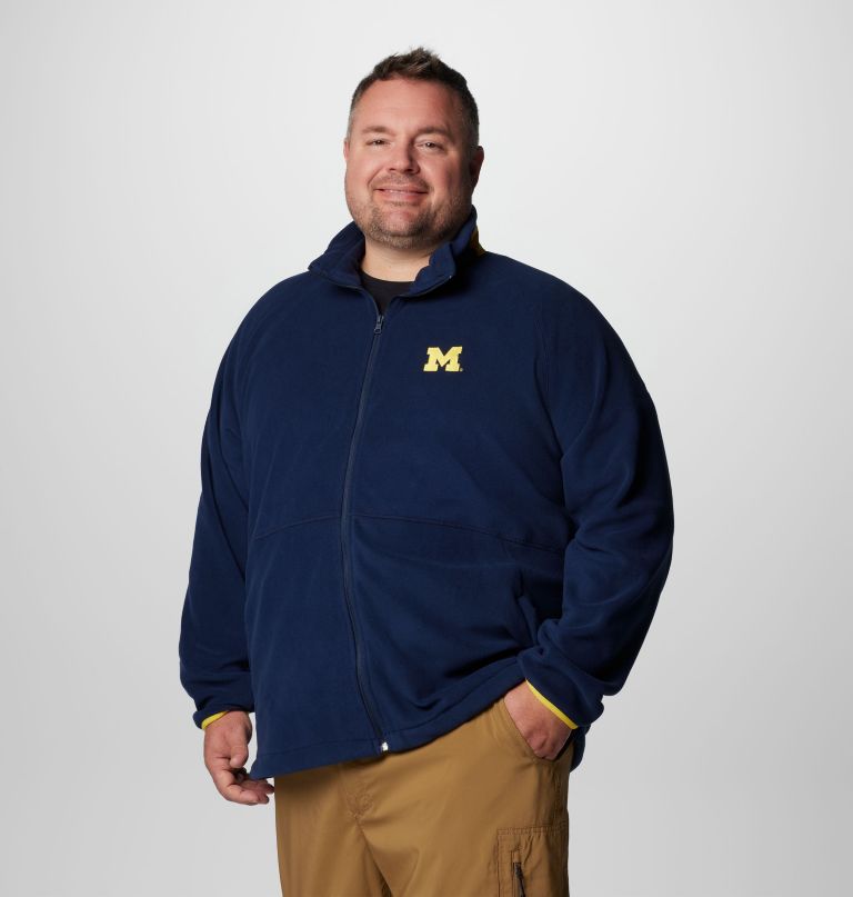 men collegiate flanker iv fleece jacket - michigan - big