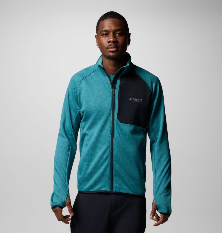 men triple canyon grid fleece ii full zip jacket