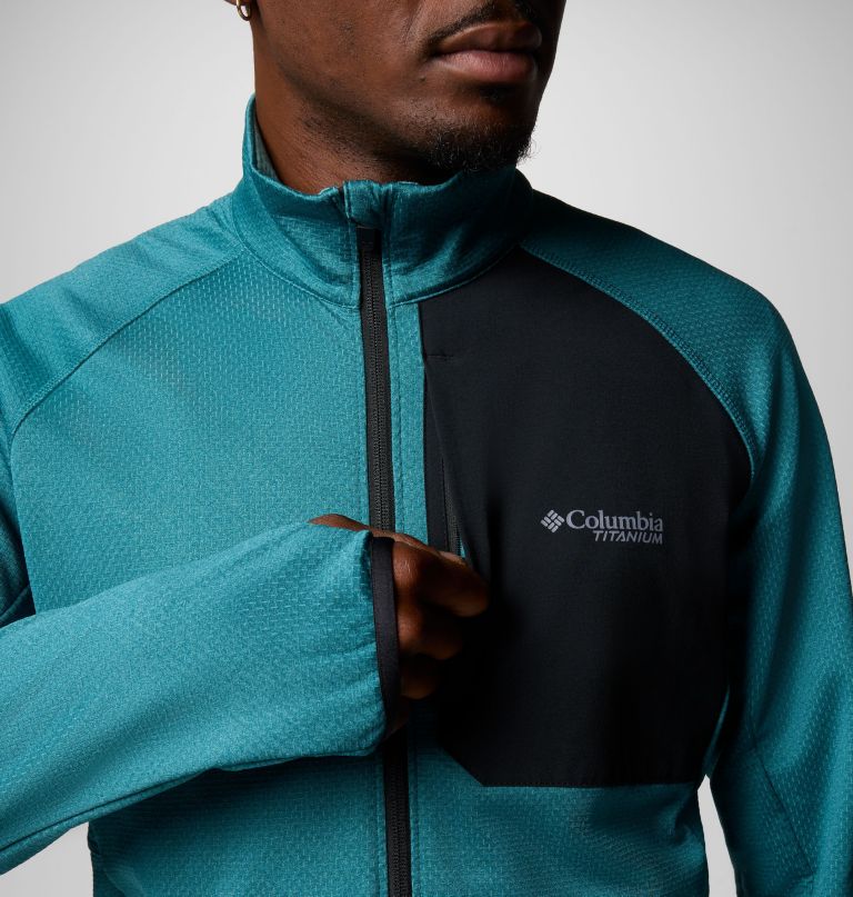 men triple canyon grid fleece ii full zip jacket