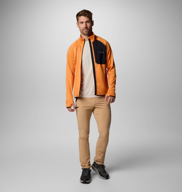 men triple canyon grid fleece ii full zip jacket