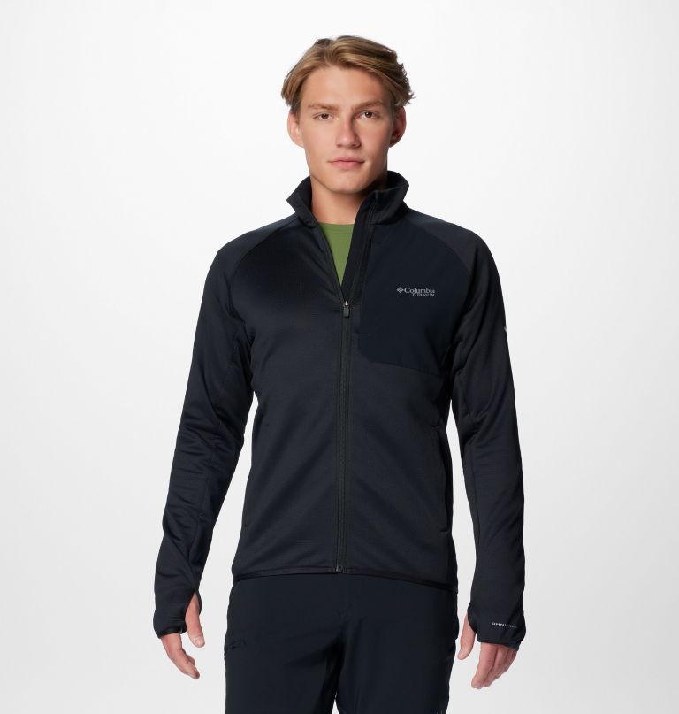 men triple canyon grid fleece ii full zip jacket