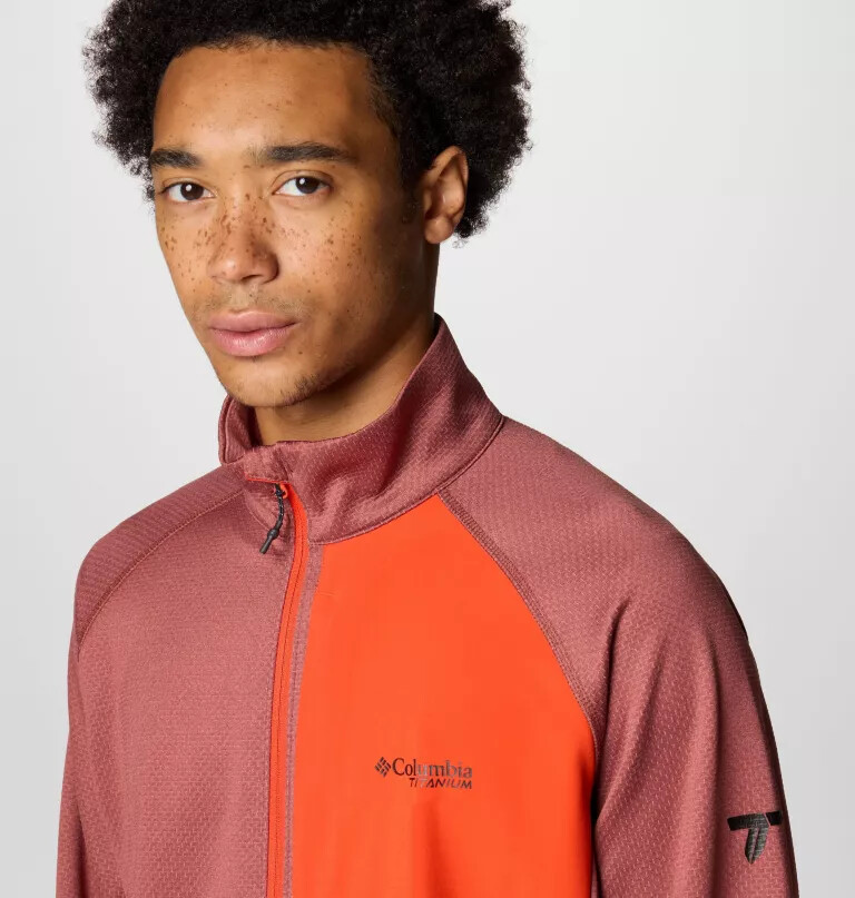 men triple canyon grid fleece ii full zip jacket