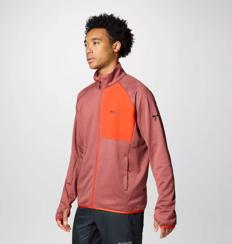 men triple canyon grid fleece ii full zip jacket