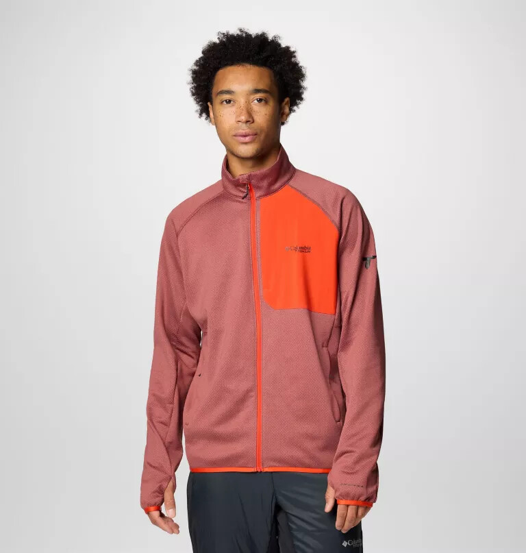 men triple canyon grid fleece ii full zip jacket