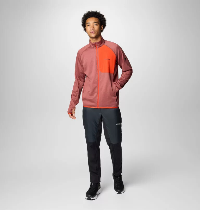 men triple canyon grid fleece ii full zip jacket