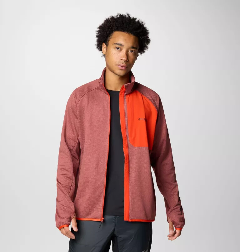 men triple canyon grid fleece ii full zip jacket