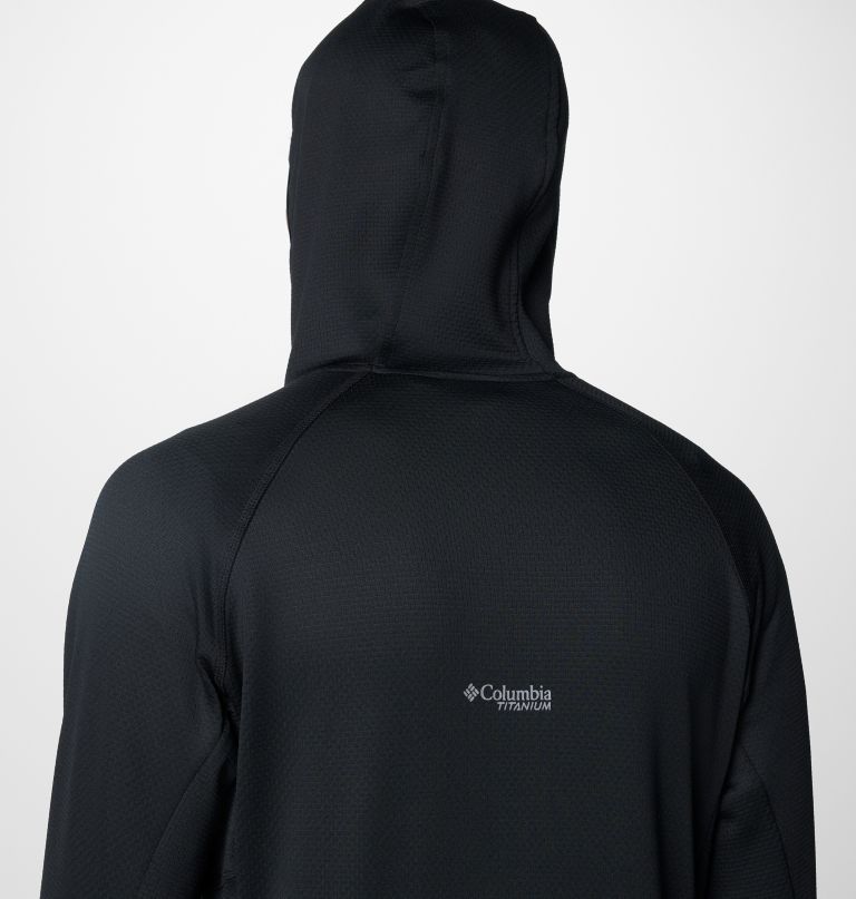 men triple canyon grid ii fleece hooded full zip jacket