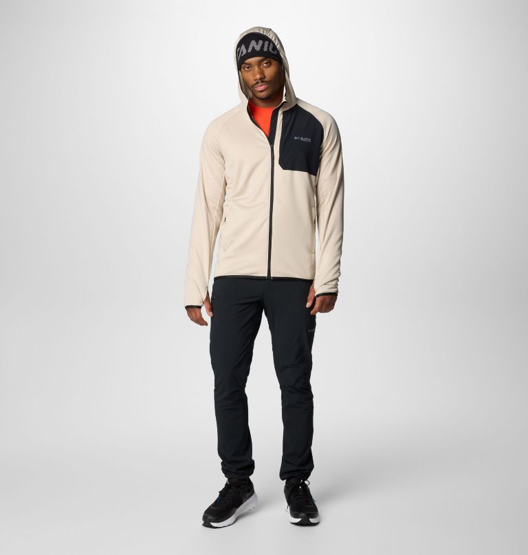 men triple canyon grid ii fleece hooded full zip jacket