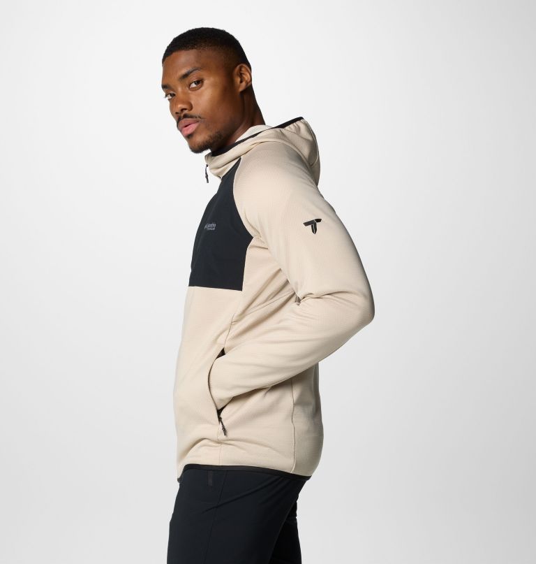 men triple canyon grid ii fleece hooded full zip jacket