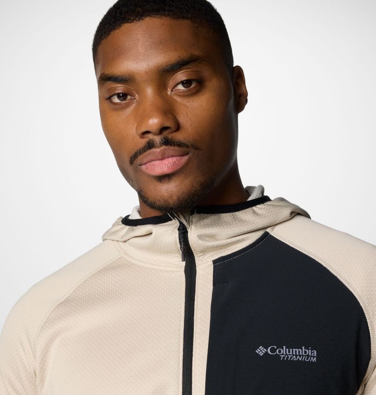 men triple canyon grid ii fleece hooded full zip jacket