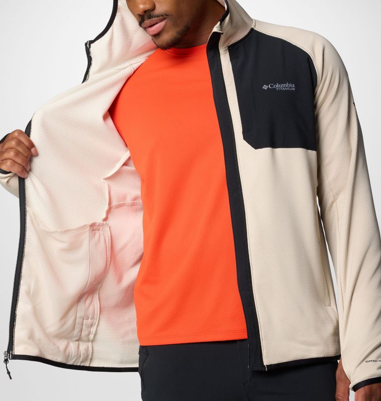men triple canyon grid ii fleece hooded full zip jacket