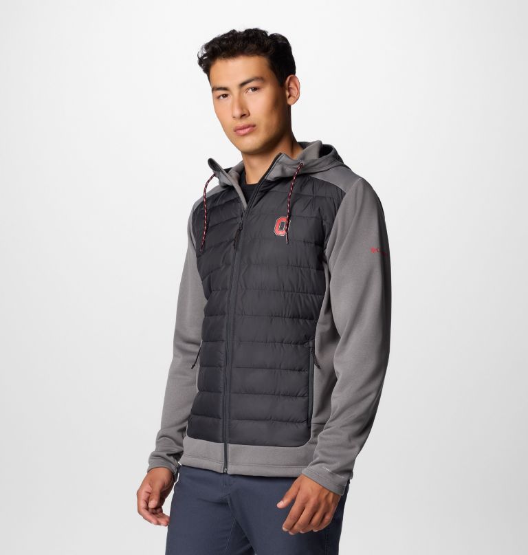 men collegiate out-shield hybrid hoodie - ohio state