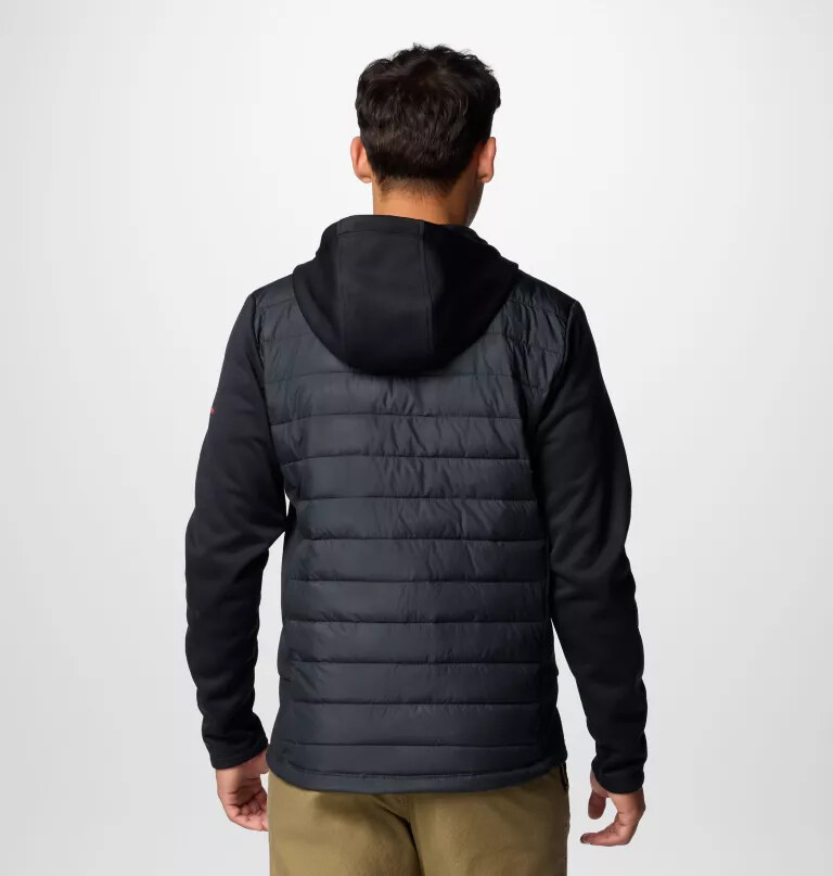 men collegiate out-shield hybrid hoodie - georgia