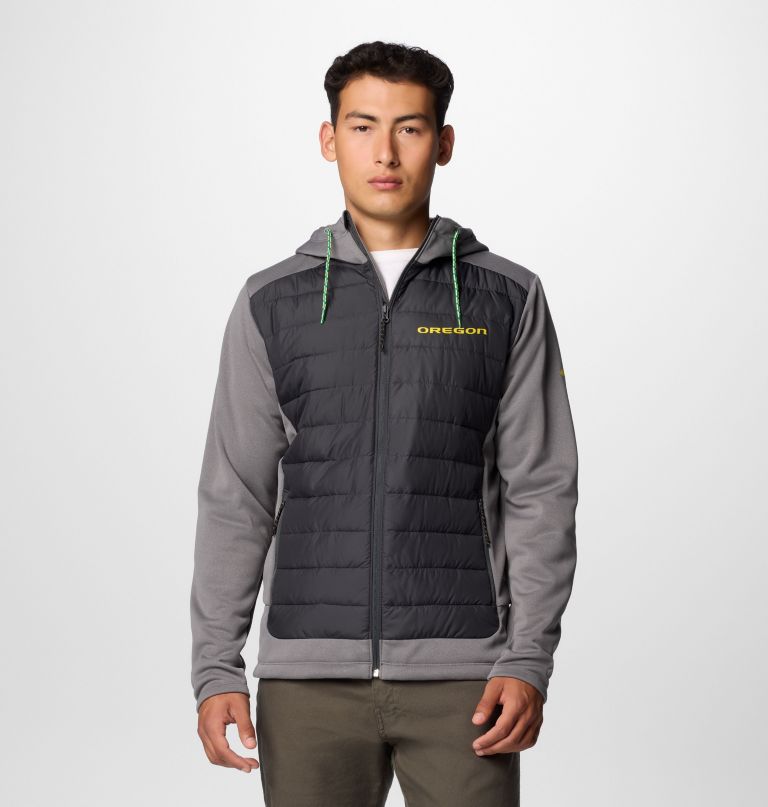 men collegiate out-shield hybrid hoodie - oregon