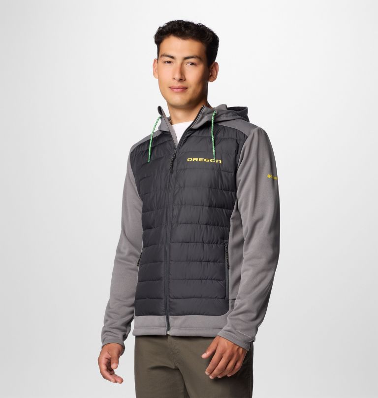 men collegiate out-shield hybrid hoodie - oregon