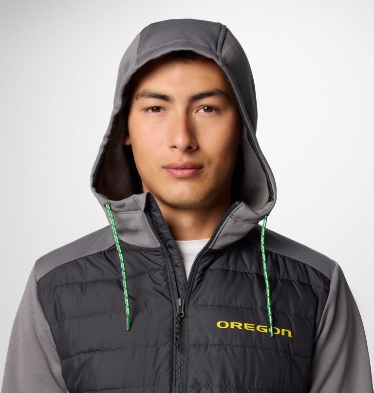 men collegiate out-shield hybrid hoodie - oregon