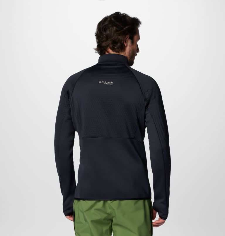 men crystal leaf omni-heat helix half zip pullover