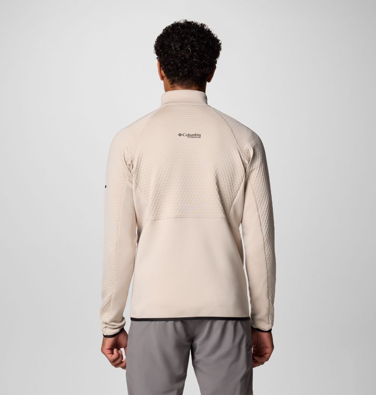men crystal leaf omni-heat helix half zip pullover