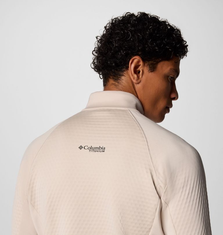 men crystal leaf omni-heat helix half zip pullover