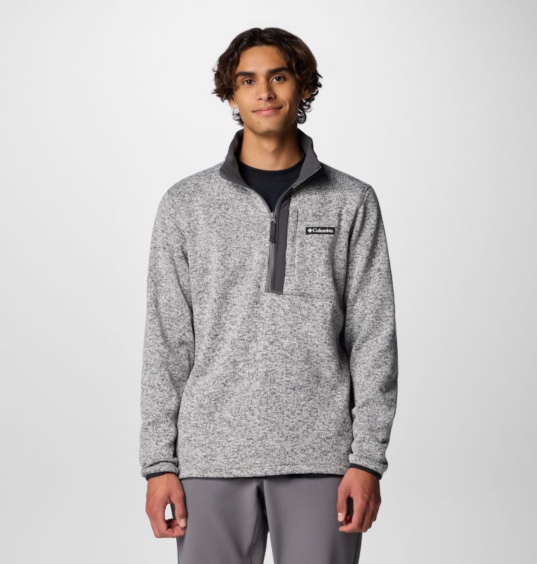 men sweater weather half zip pullover