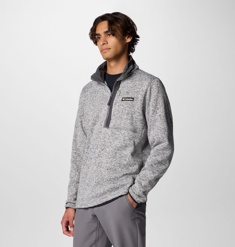 men sweater weather half zip pullover