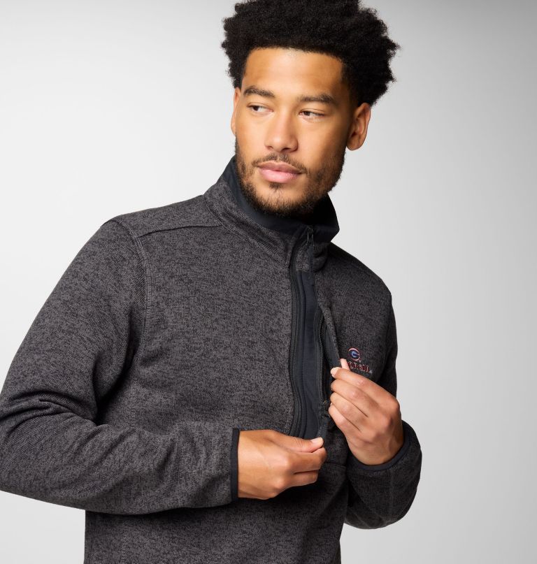 men collegiate sweater weather fleece half zip pullover - georgia