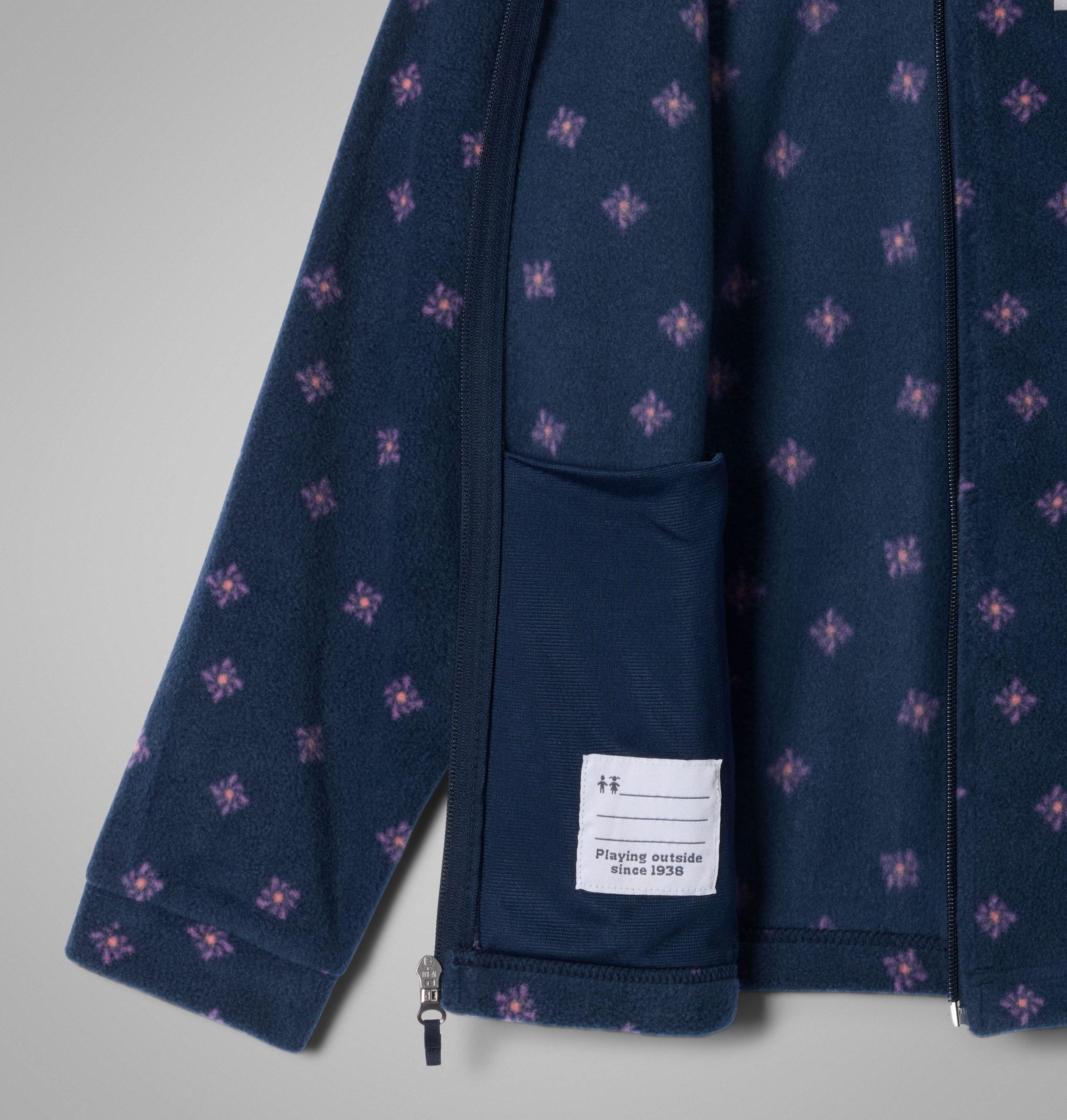 kinderjas van sawyer rapids fleece met print