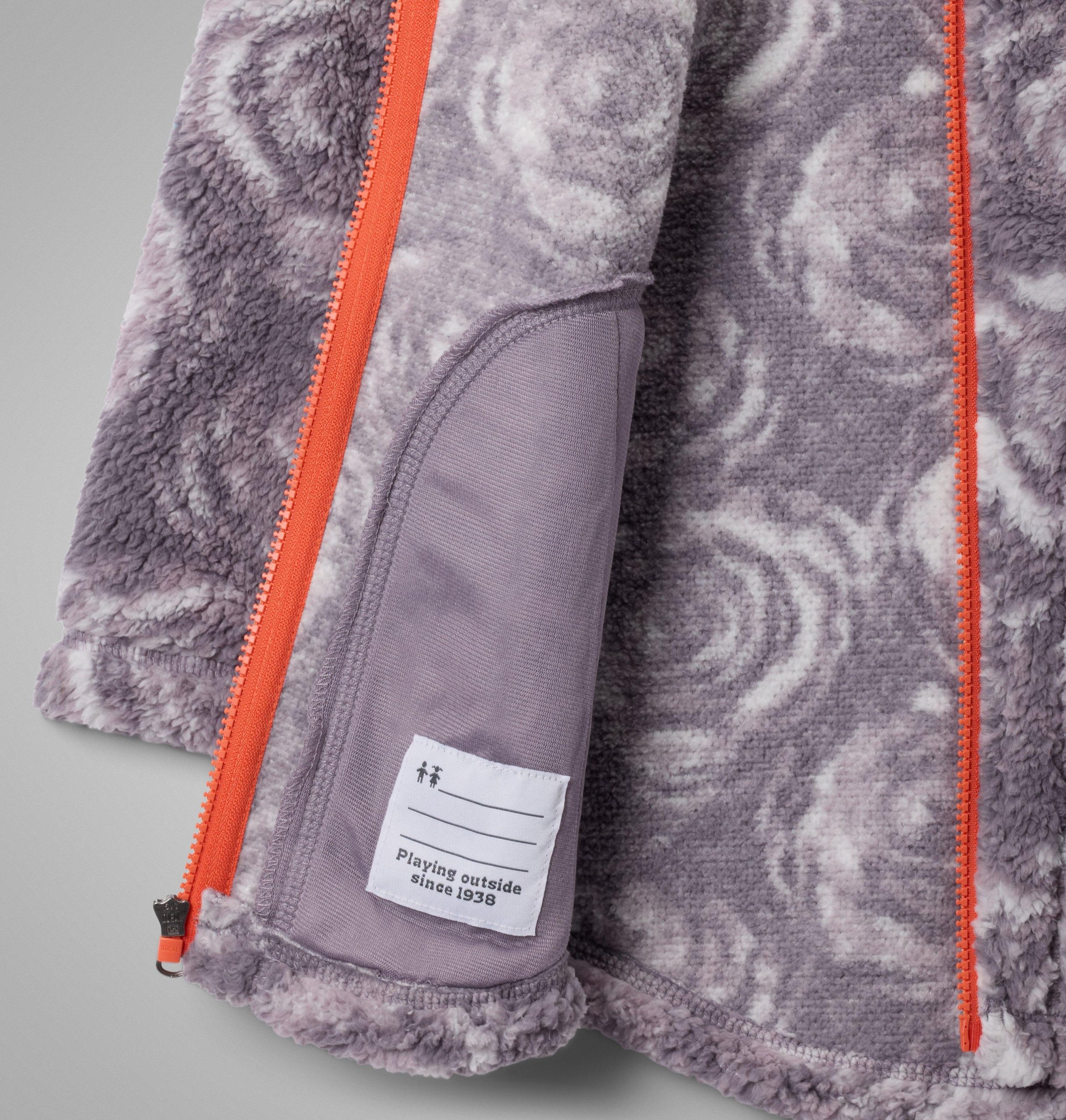 west bend fleecejack met print en volledige ritssluiting voor meisjes