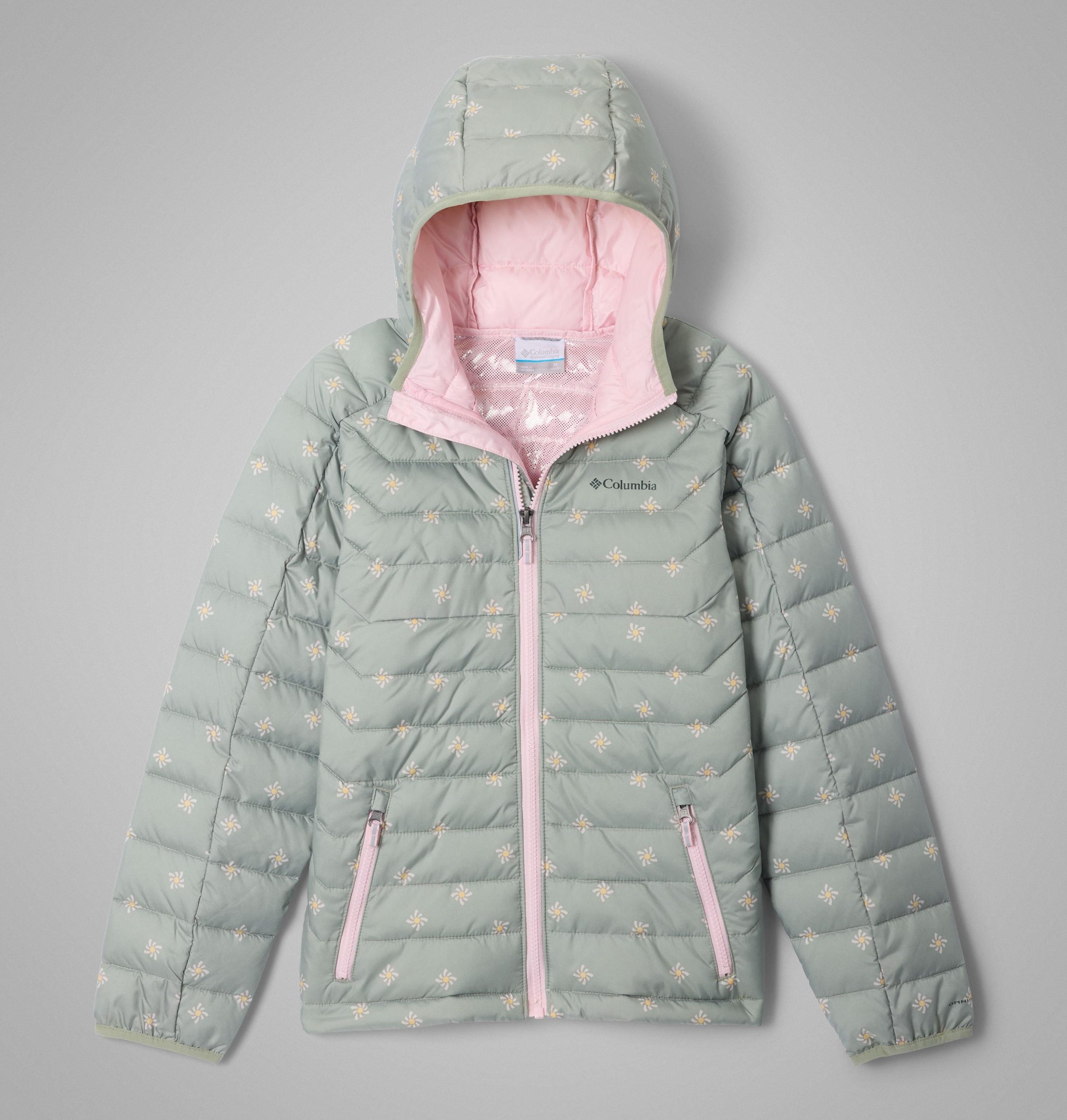 kinderjas met capuchon en witte print
