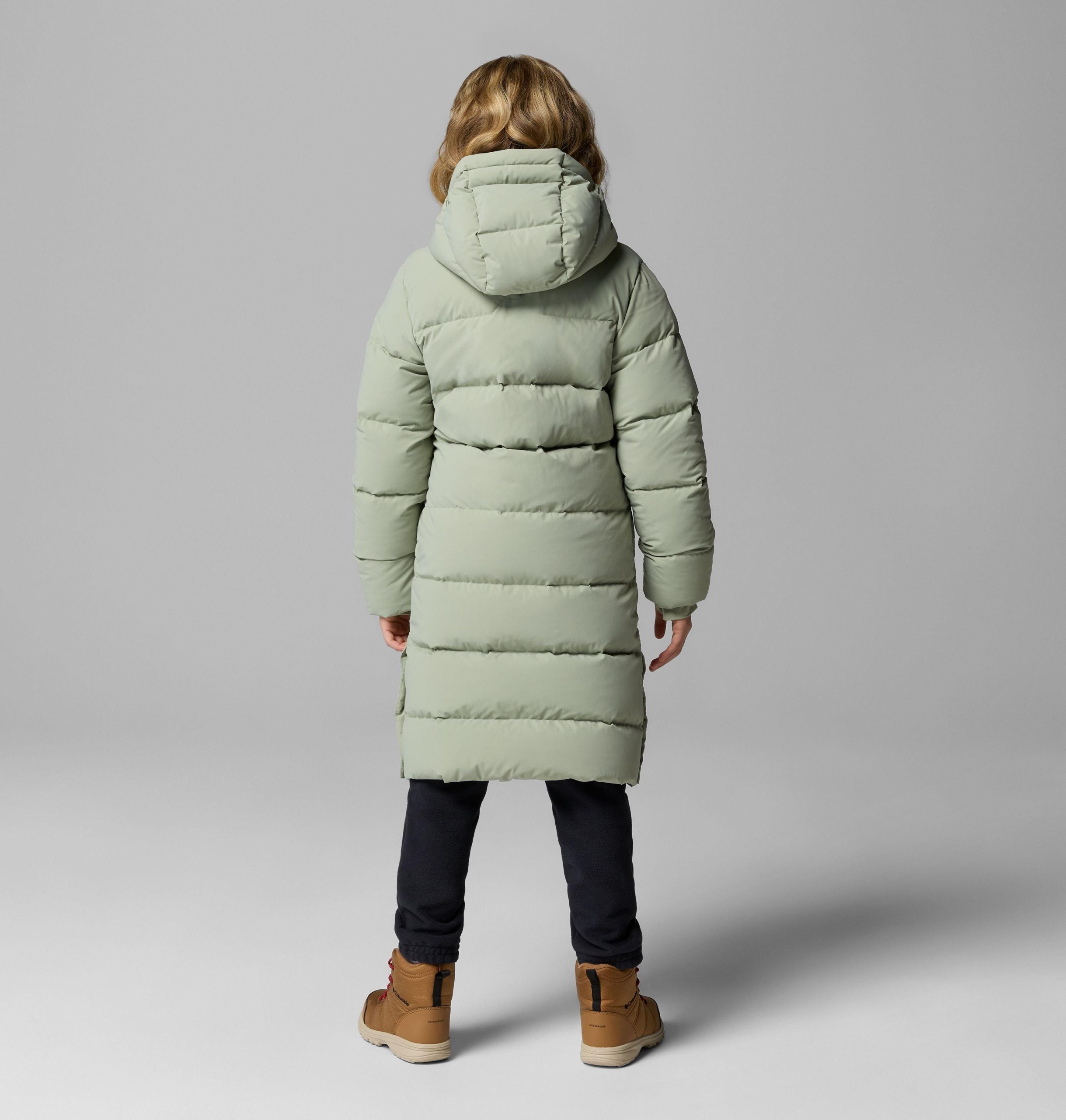 amaze puff lange jas met capuchon voor meisjes