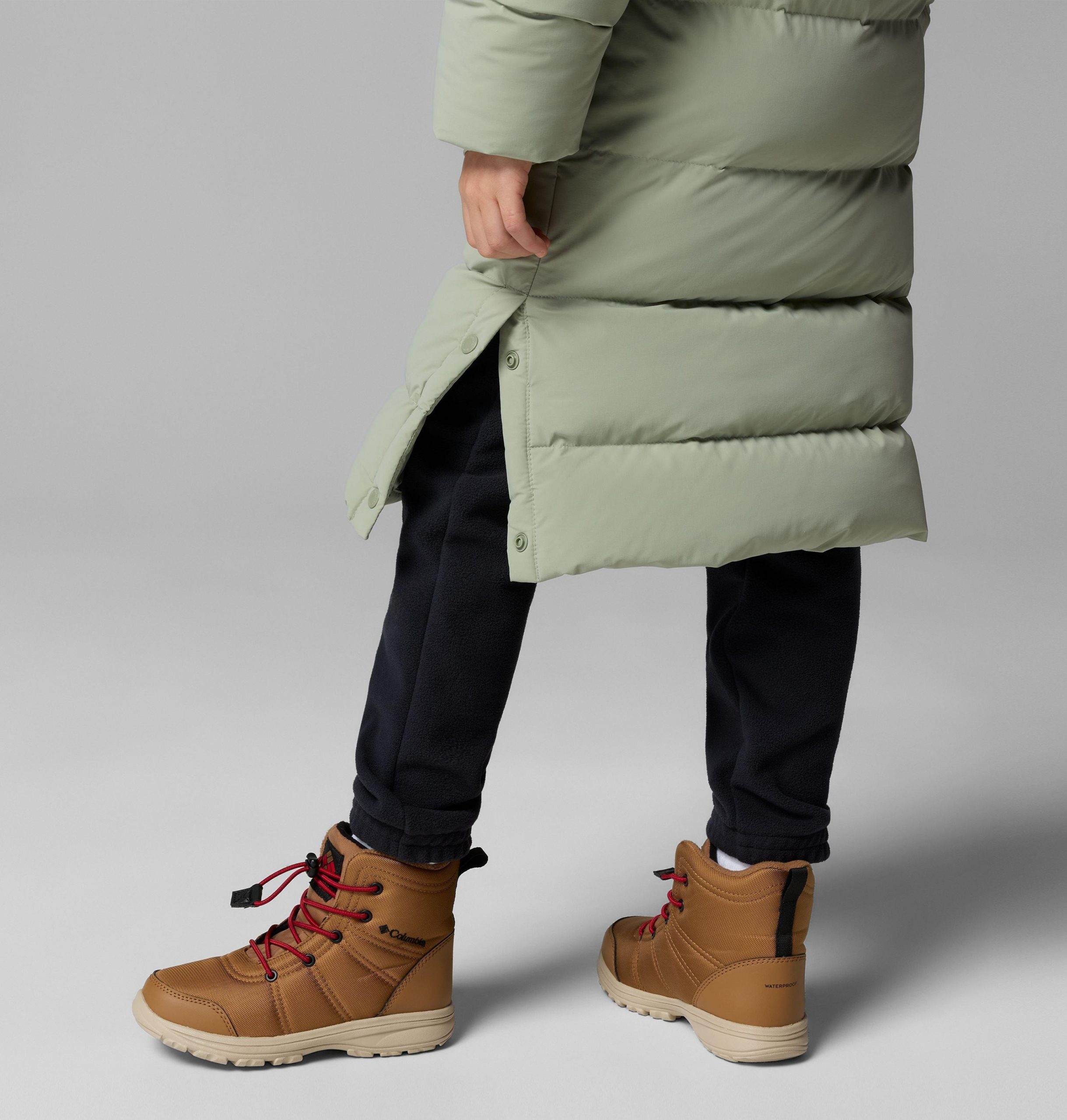 amaze puff lange jas met capuchon voor meisjes