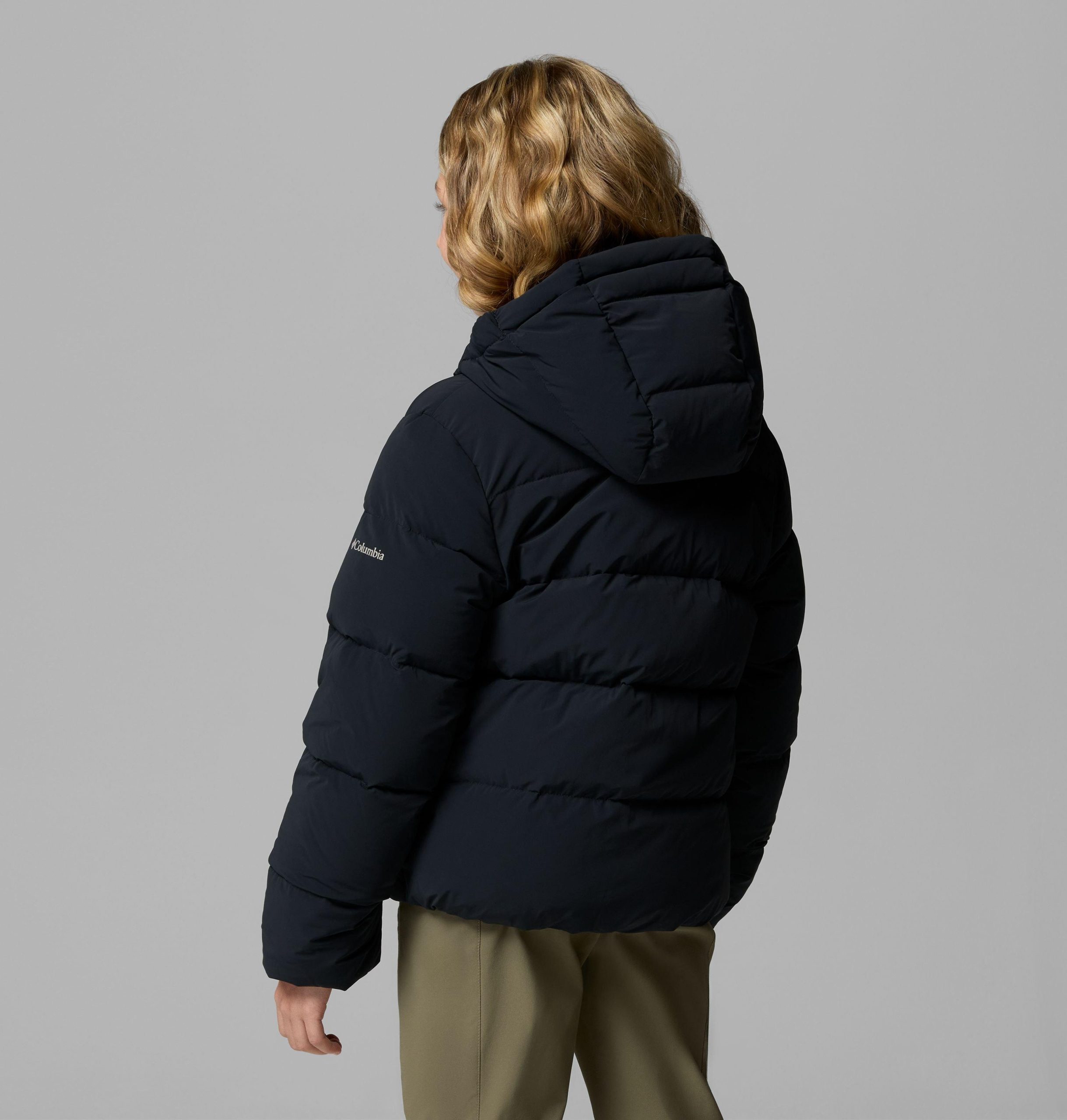 amaze puff hooded jas voor meisjes