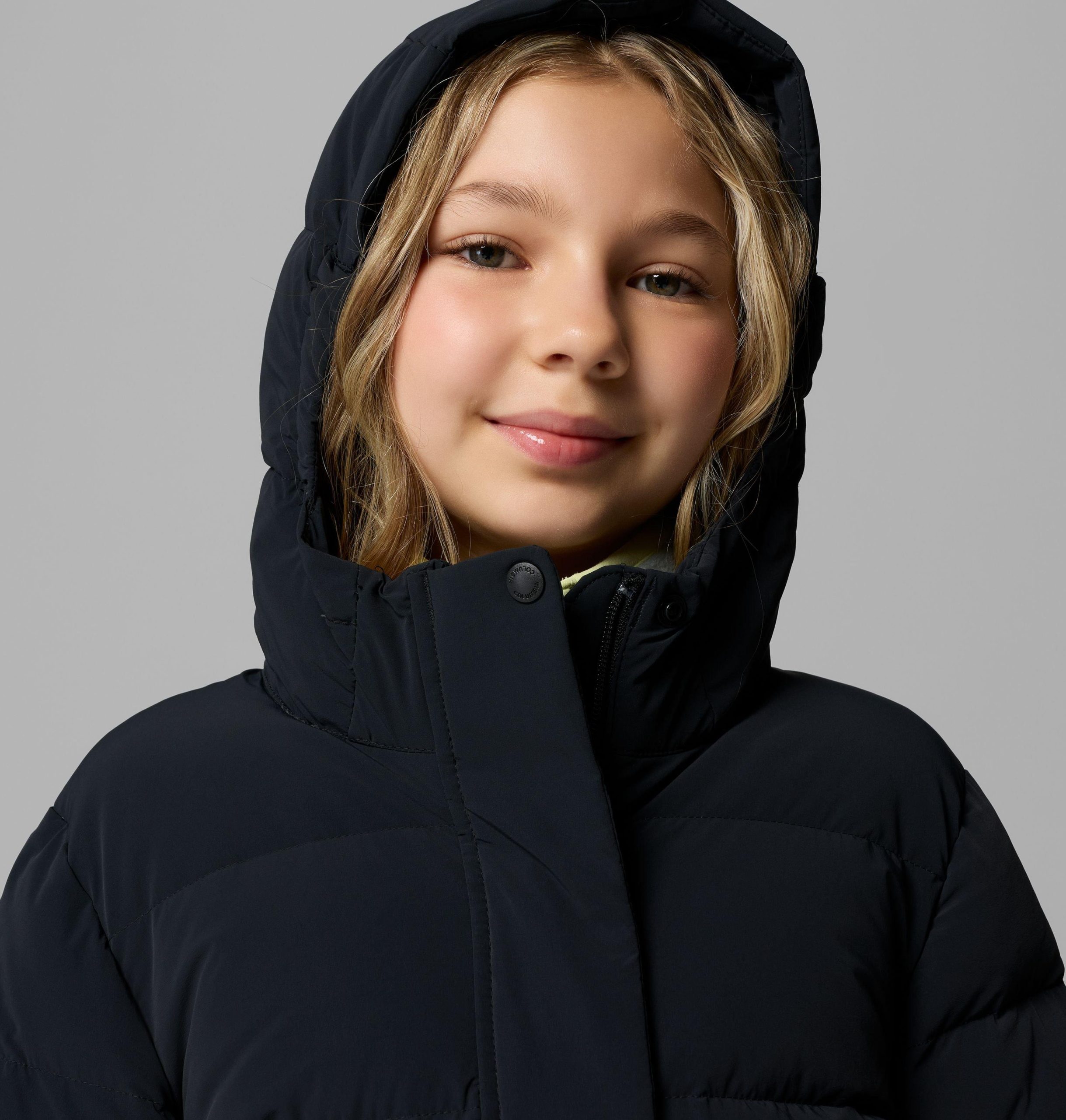 amaze puff hooded jas voor meisjes