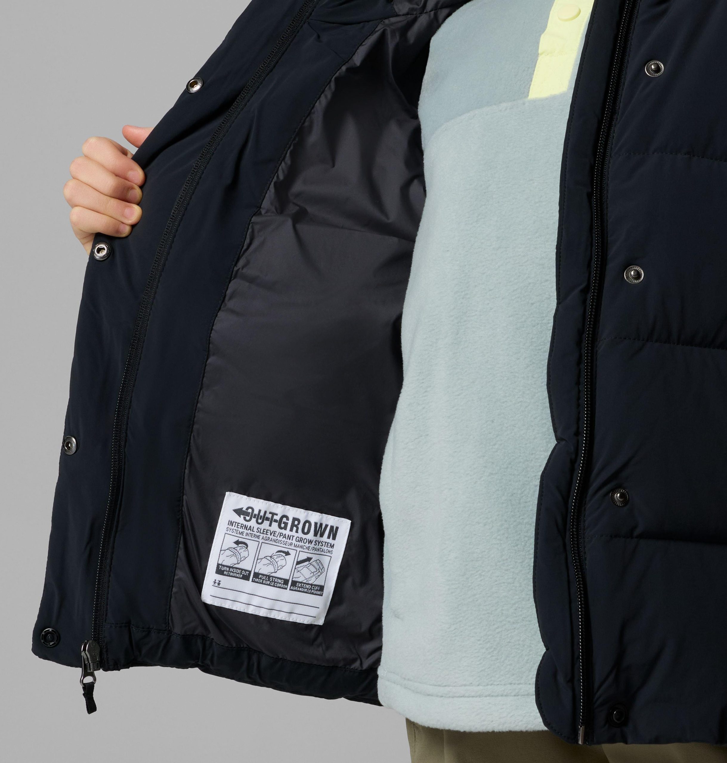amaze puff hooded jas voor meisjes
