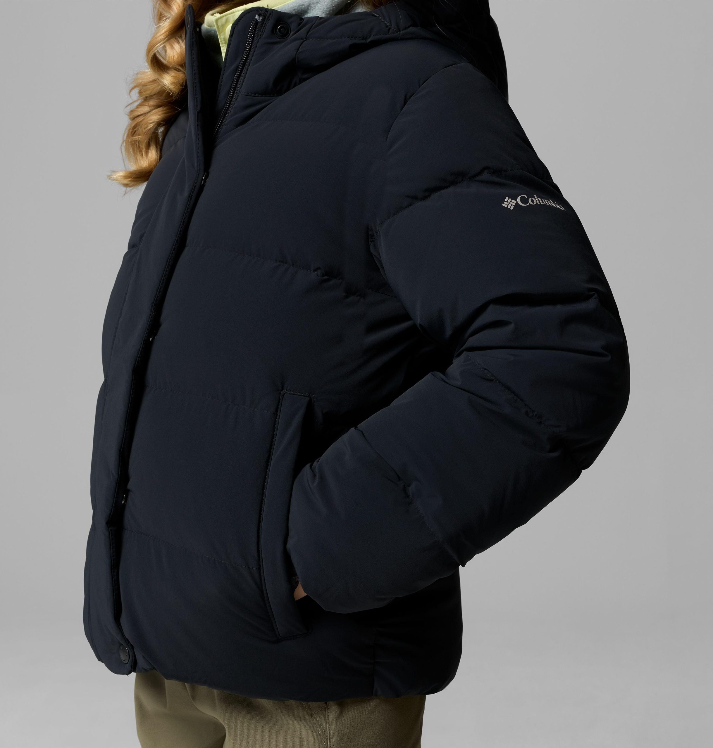 amaze puff hooded jas voor meisjes