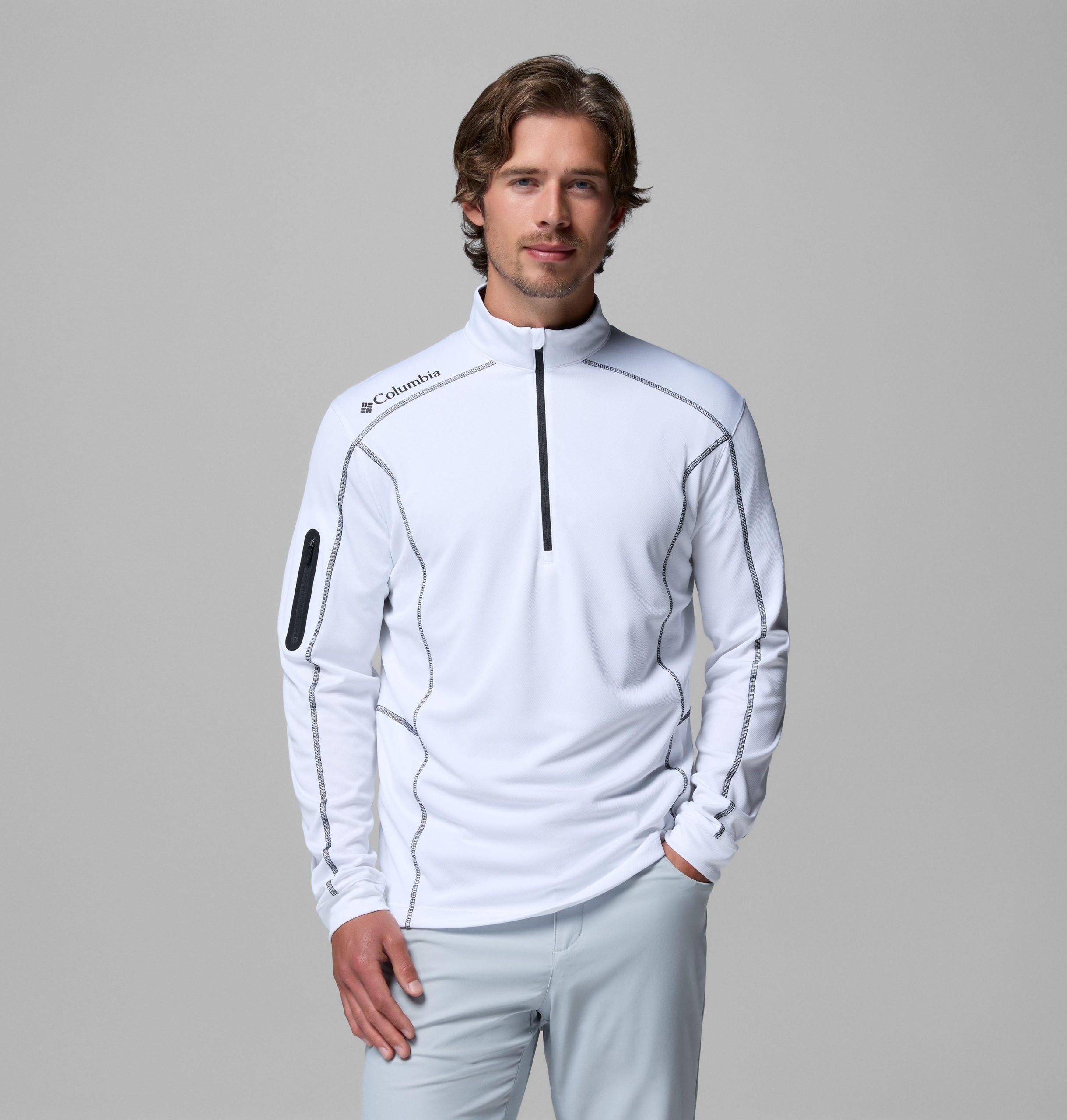 heren shotgun quarter zip golf pullover