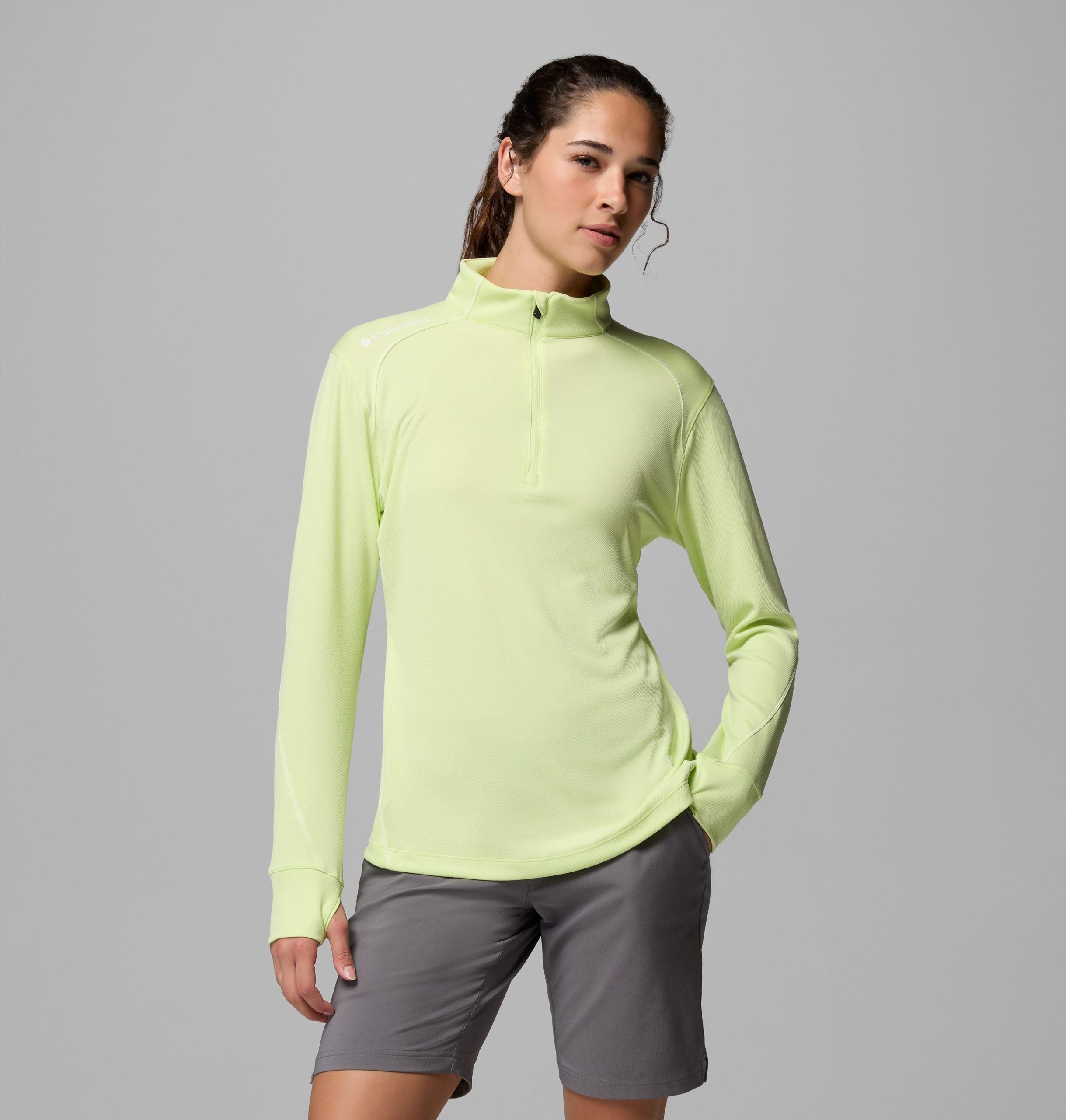 dames omni-wick shotgun quarter zip 2.0 pullover