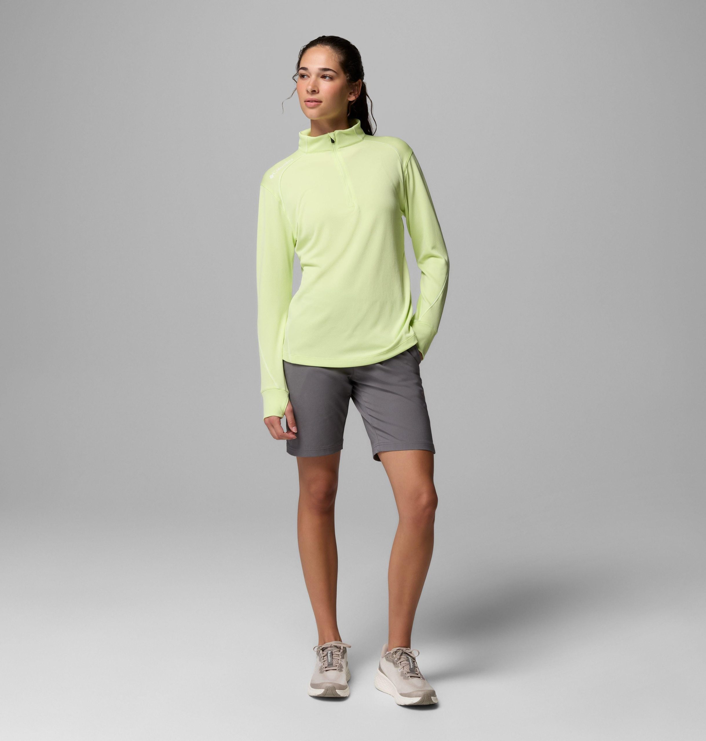 dames omni-wick shotgun quarter zip 2.0 pullover