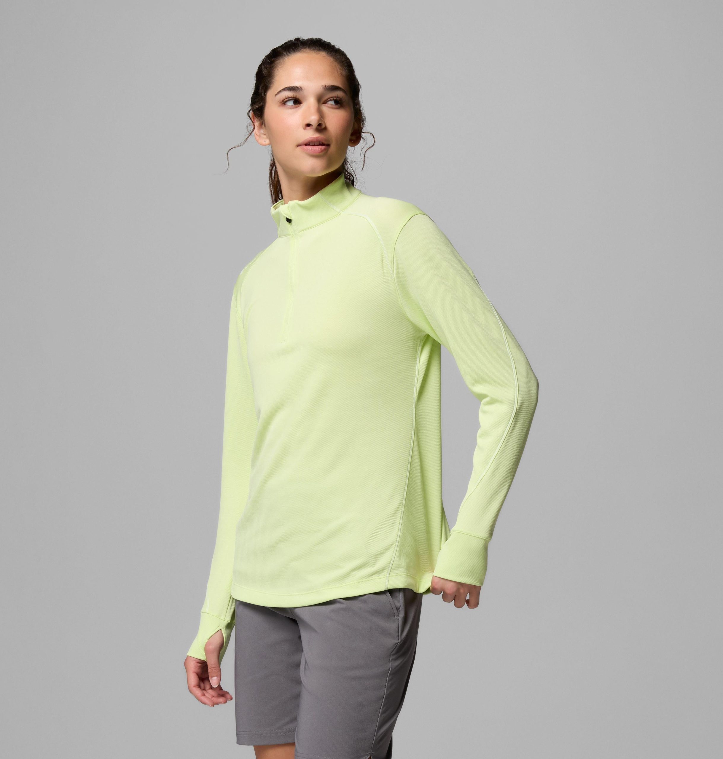 dames omni-wick shotgun quarter zip 2.0 pullover