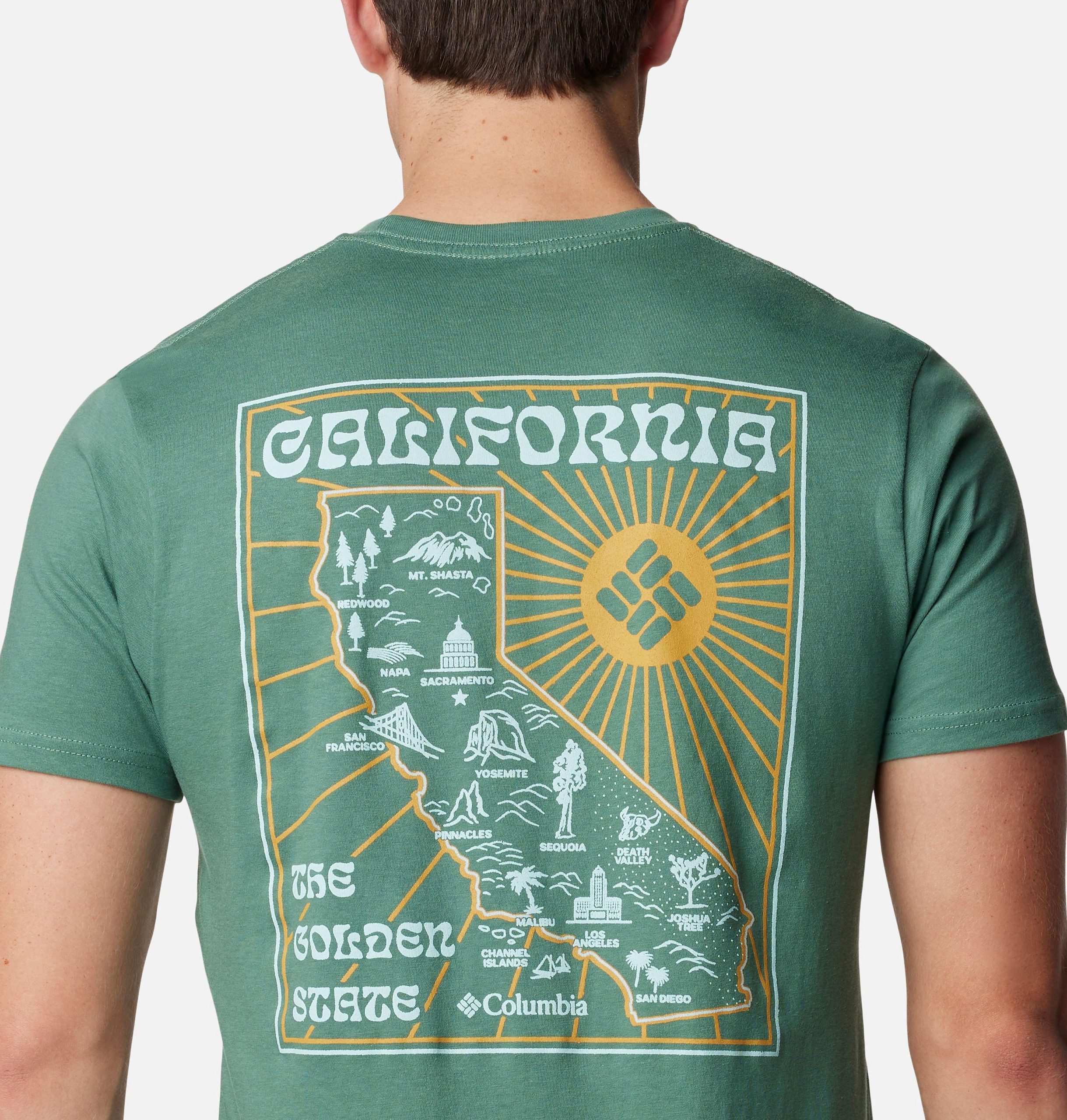 heren t-shirt met gouden print