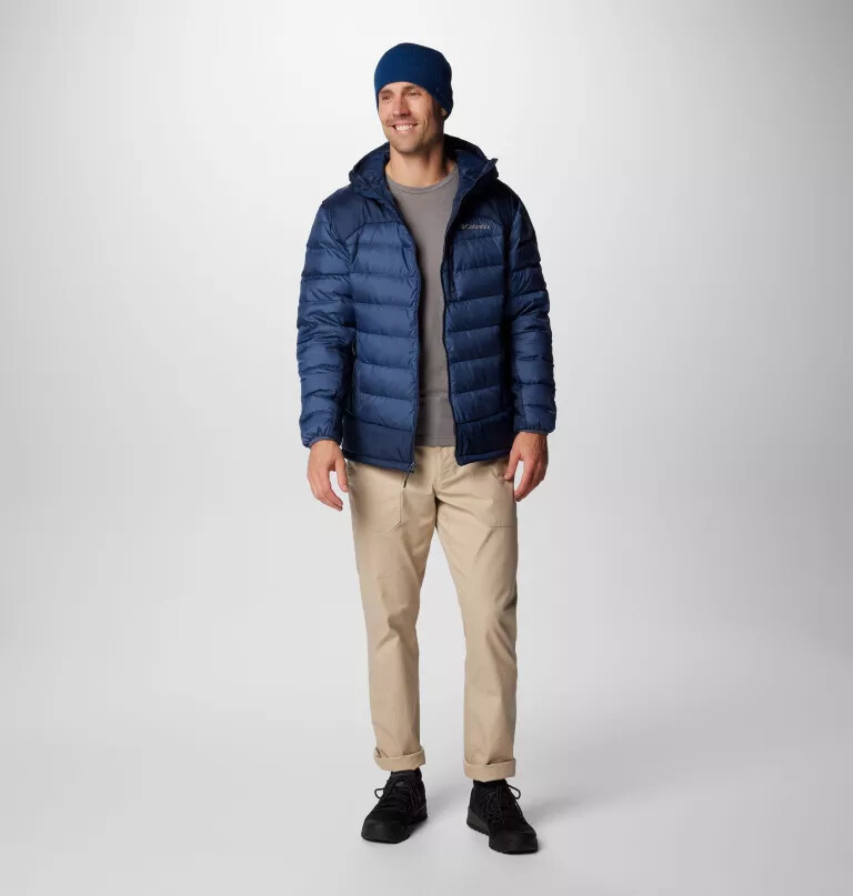 men autumn park ii down hooded jacket