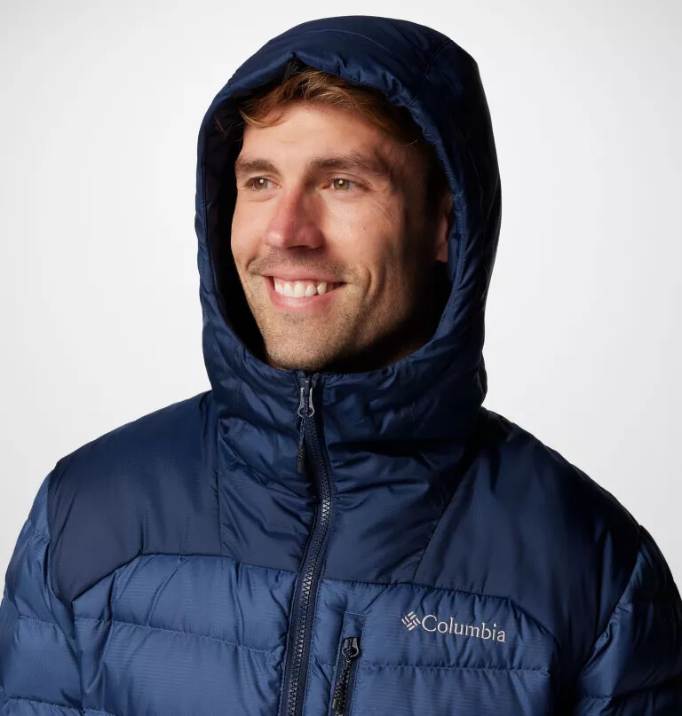 men autumn park ii down hooded jacket