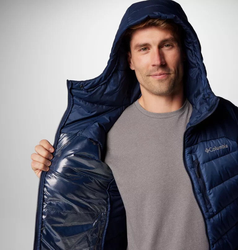 men autumn park ii down hooded jacket