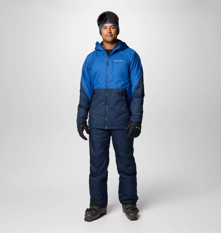 men snowy summit jacket