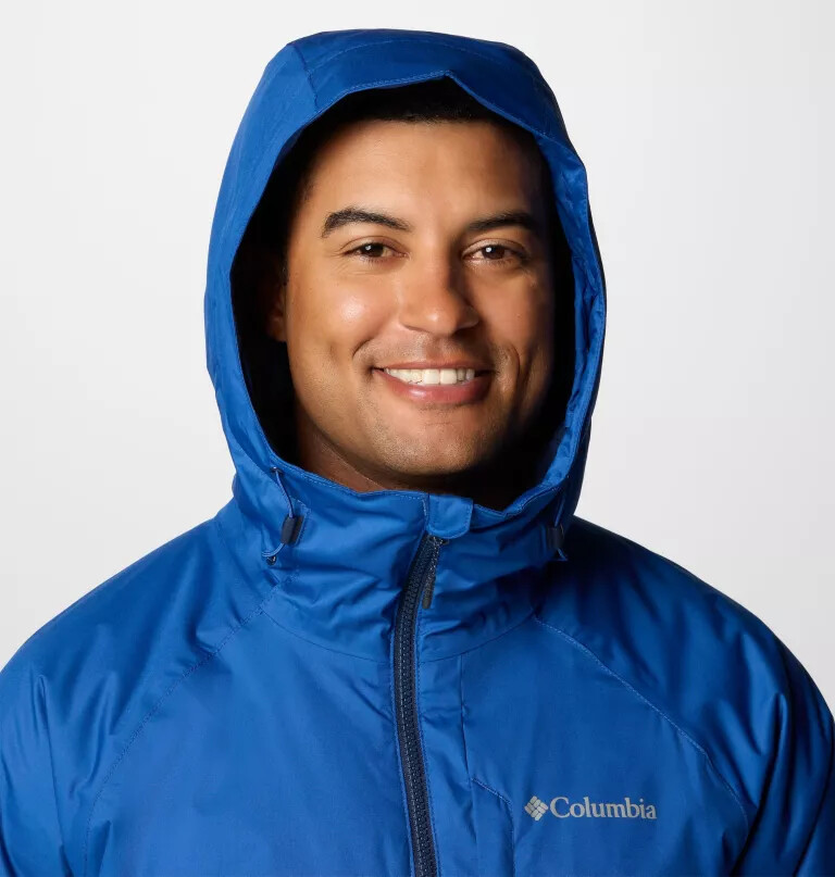 men snowy summit jacket