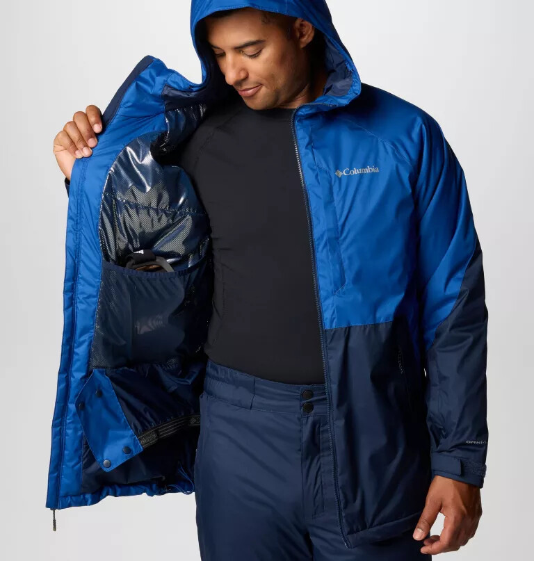 men snowy summit jacket