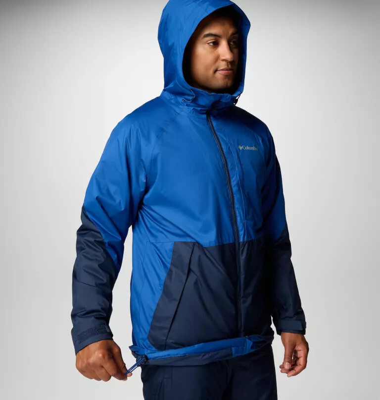 men snowy summit jacket