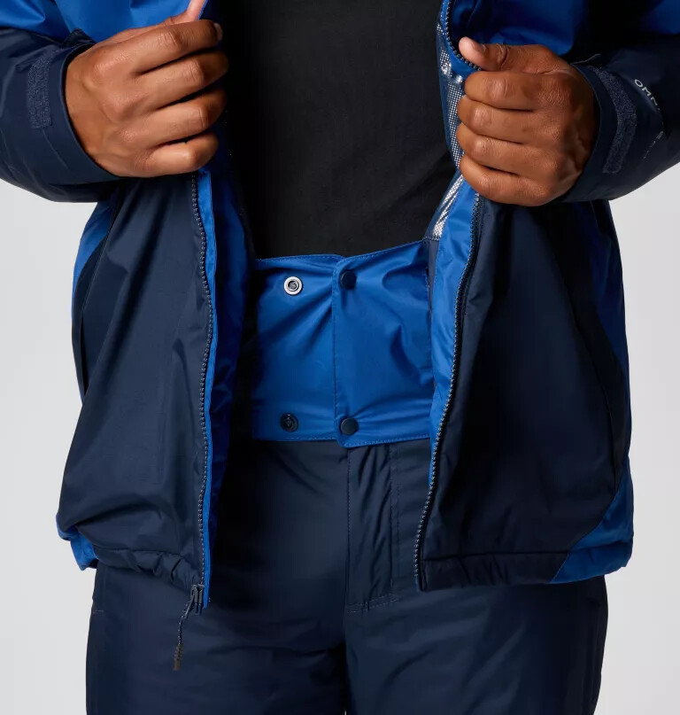 men snowy summit jacket